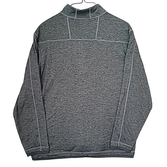 Tommy Bahama Islandzone Half-Zip Pullover Gray/Black Heather 2XL - Picture 3 of 10